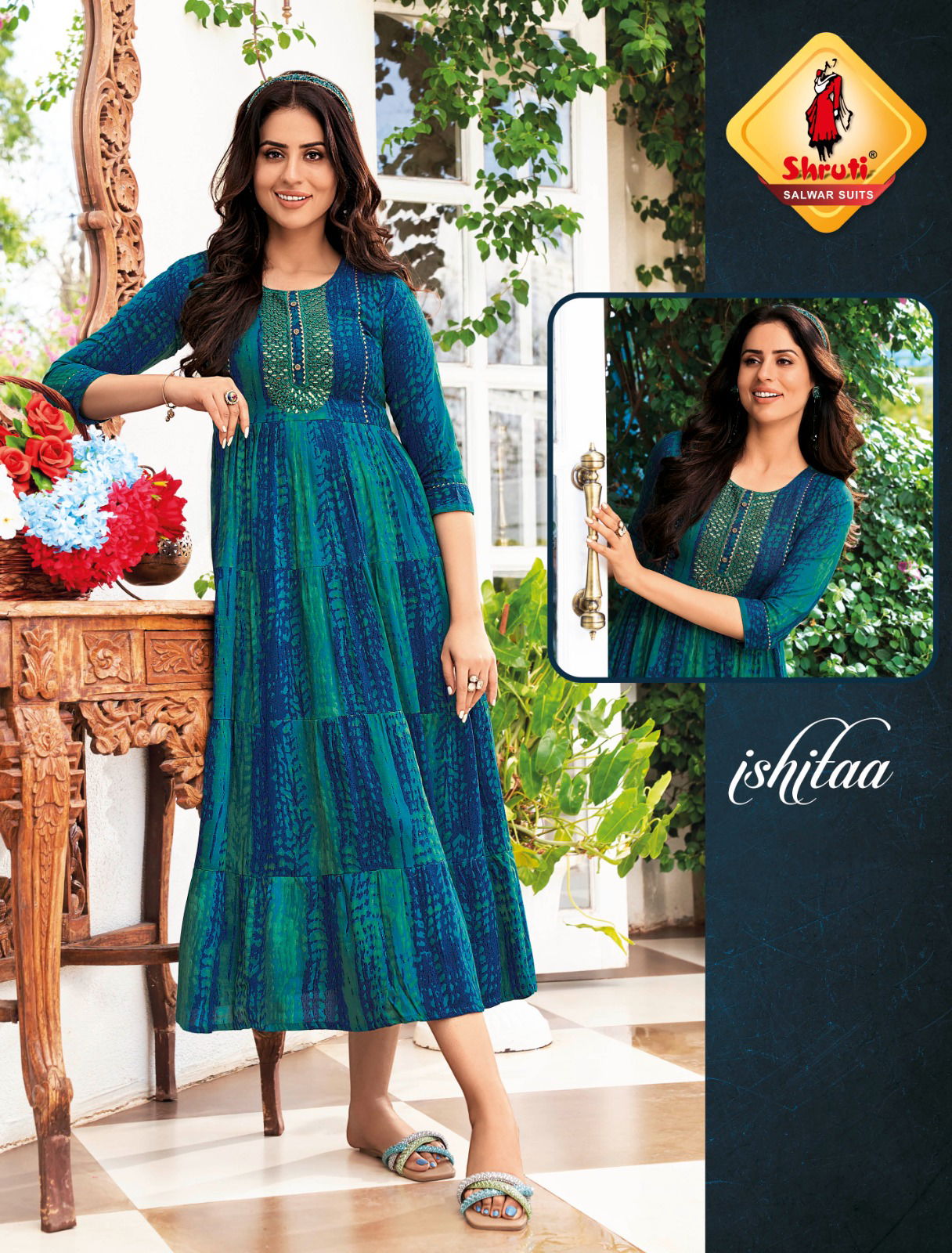 Shibori Vol 4 Long Printed Designer Kurtis Catalog